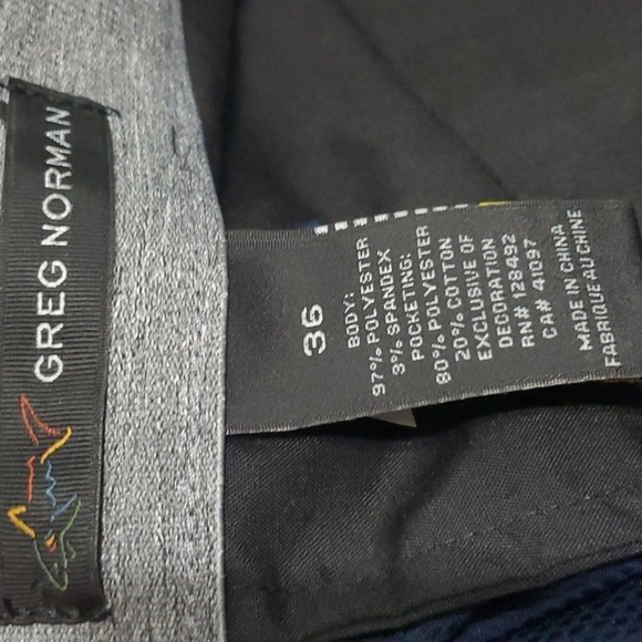 Greg Norman Shorts Men's Sz 36 Blue Performance Fabric Moisture Wicking Stretch - Picture 10 of 14